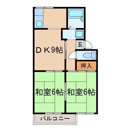 セジュール下条の物件間取画像